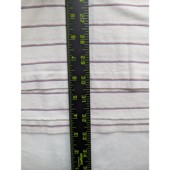 Polo Golf Ralph Lauren Stretch Lisle Mens Golf Polo Shirt XL White Gray Stripe - Picture 5 of 7